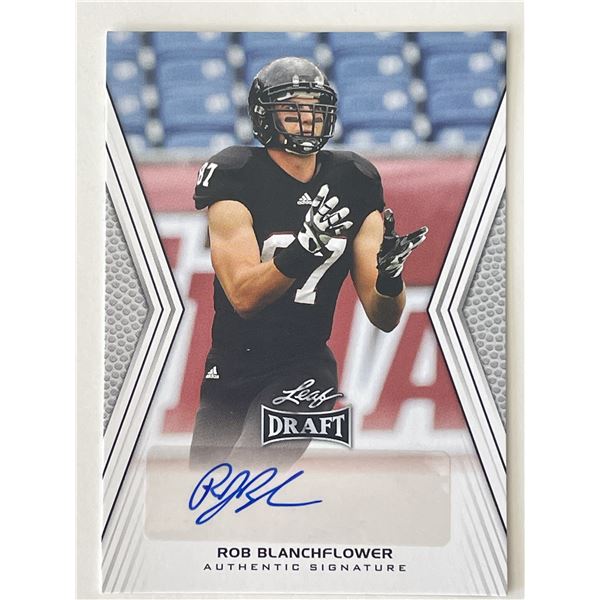Rob Blanchflower 2014 Leaf Draft #48 signed trading card