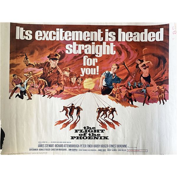 The Flight of the Phoenix 1965 vintage movie poster
