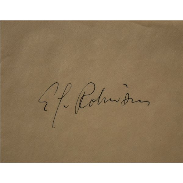 Key Largos Edward G. Robinson signature slip