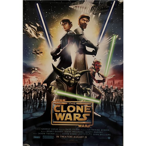 Star Wars The Clone Wars original double-sided movie poster