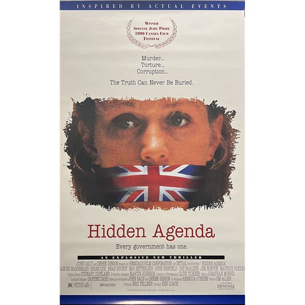 Hidden Agenda 1990 original movie poster
