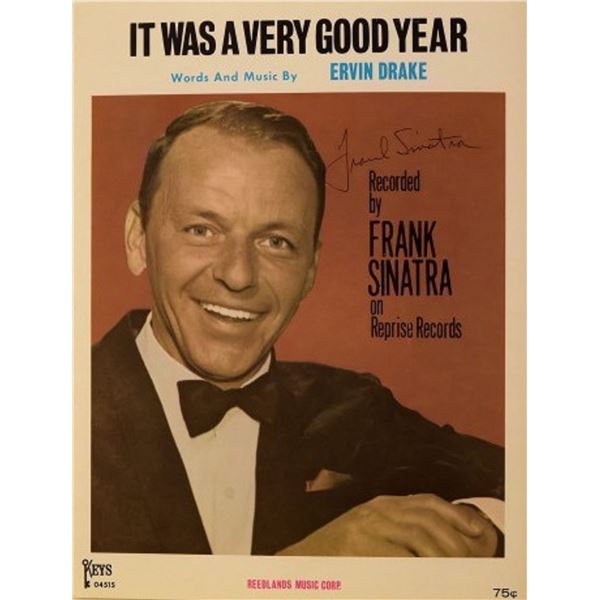 Frank Sinatra signed sheet music