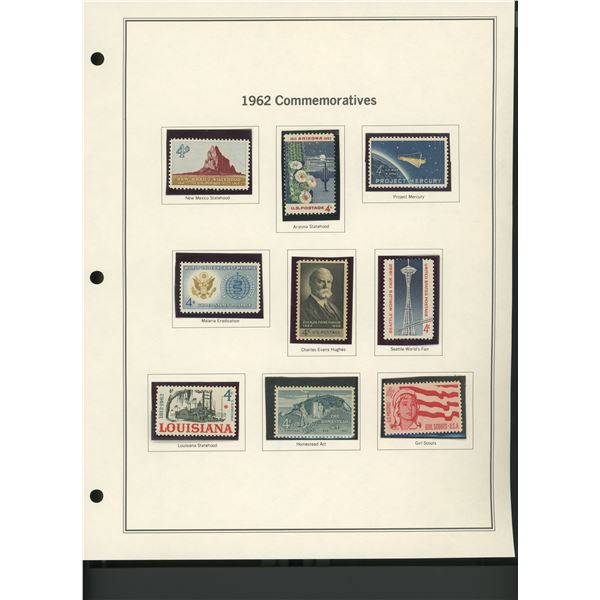 1962 United States Commemorative Stamp Set