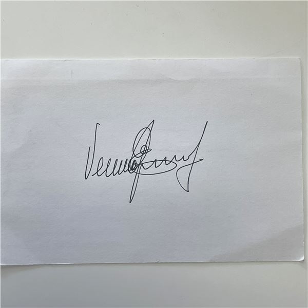 Vernon Jordan original signature