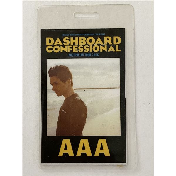 Dashboard Confessional Australian Tour 2006 All Access Pass