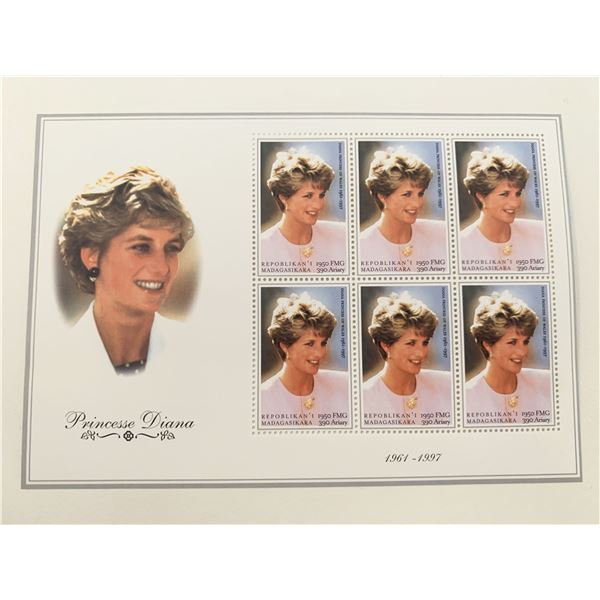Lady Diana commemorative stamp set