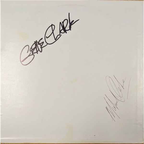 Wolfman Jack and Gene Clark signed album cover