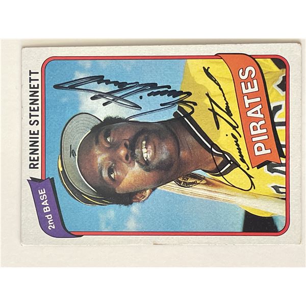 Pirates Rennie Stennett signed trading card