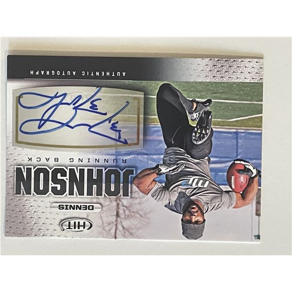 Dennis Johnson signed autograph card