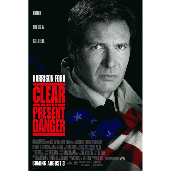 Clear and Present Danger 1994 original one sheet movie poster
