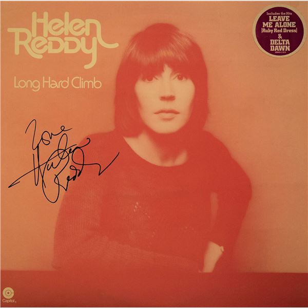 Helen Reddy signed "Long Hard Climb" album