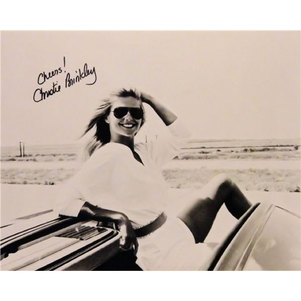 Christie Brinkley signed photo
