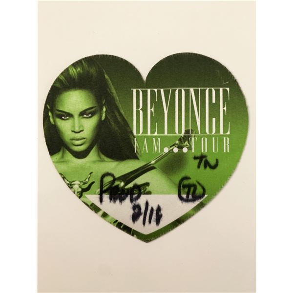 Beyoncé I Am... World Tour Backstage Pass