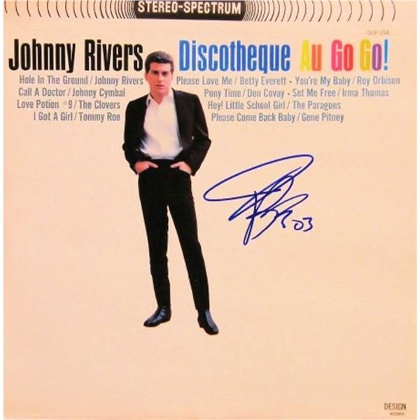 Johnny Rivers signed "Discotheque Au Go Go!" album