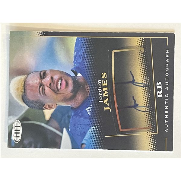 Jordon James signed autograph card
