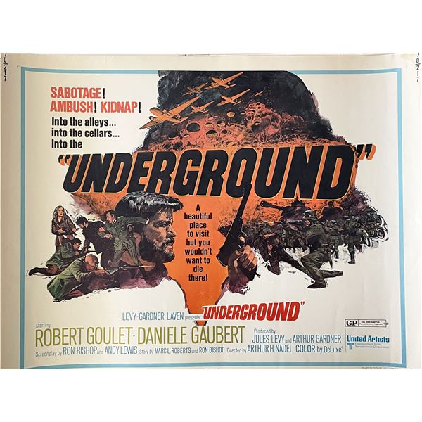 Underground 1970 vintage movie poster