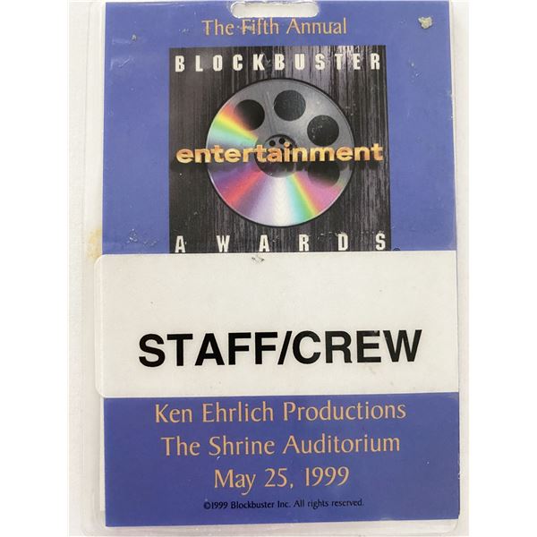 5th Annual Blockbuster Entertainment Awards Staff/Crew Pass