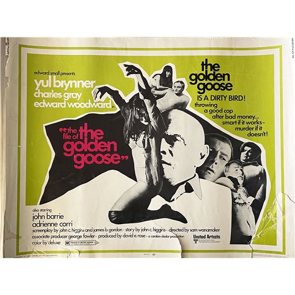 The File of the Golden Goose 1969 vintage movie poster