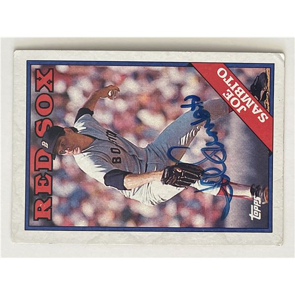 Boston Red Sox Joe Sambito signed 1988 Topps #784 trading card