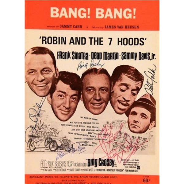 Robin And The 7 Hoods signed sheet music