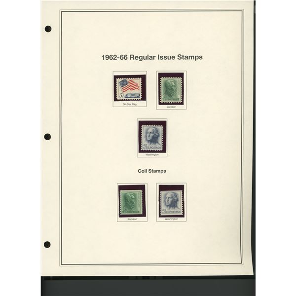 1962-66 Regular Issue and Coil Stamp Set
