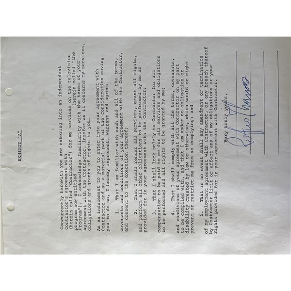 Rufus Thomas signed contract