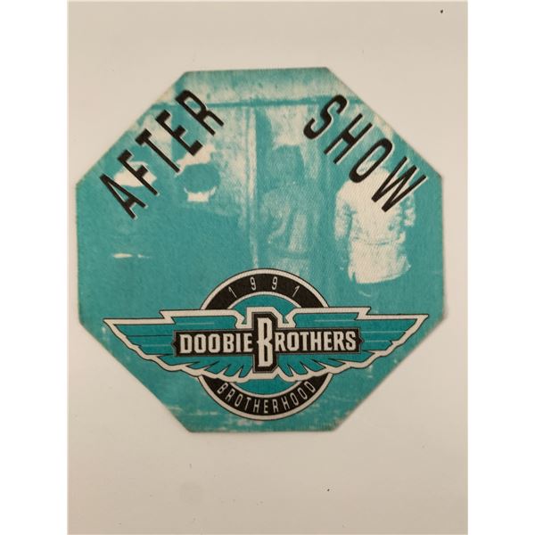 The Doobie Brothers 1991 Brotherhood Backstage Pass
