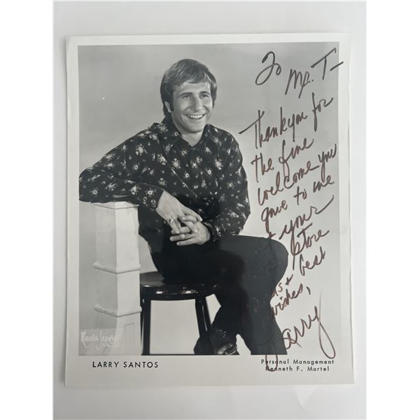 Larry Santos signed photo