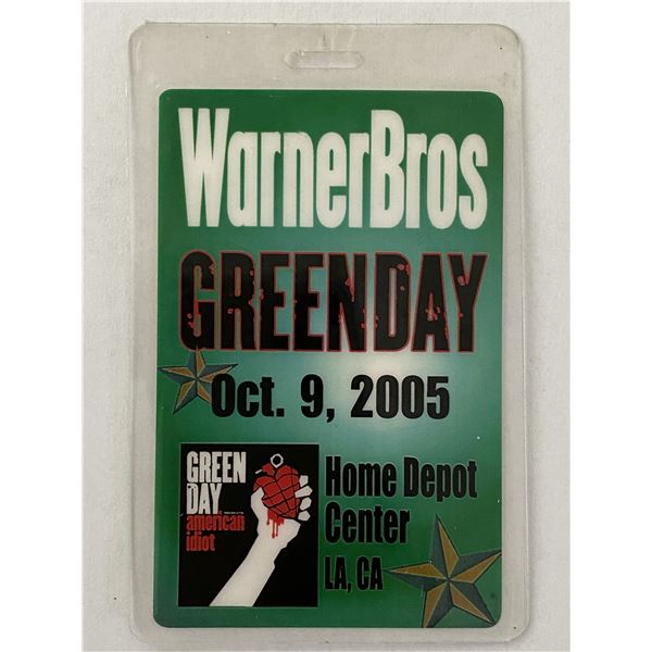 Green Day 2005 Concert Pass