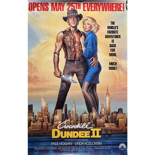 Crocodile Dundee II Original Teaser Movie Poster