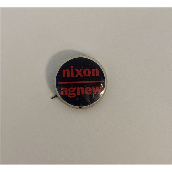 Nixon-Agnew vintage campaign pin