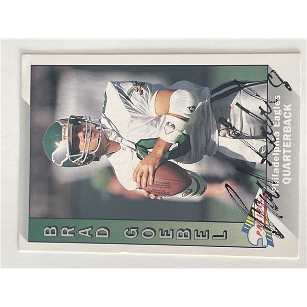 Philadelphia Eagles Brad Goebel 1991 Pacific #629 signed trading card