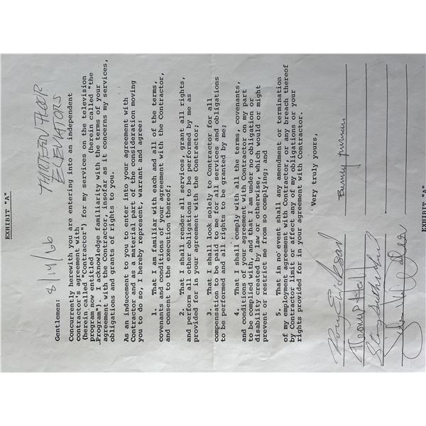 The 13th Floor Elevators signed contract