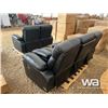 Image 4 : Reclining Sofa And Loveseat Black Leather