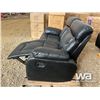 Image 6 : Reclining Sofa And Loveseat Black Leather