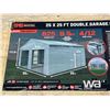 Image 1 : TMG 25X25 FT. Double Garage Metal Barn Shed