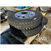 Image 2 : (2) 11R24.5 V-Steel Snow Tires And Rims