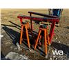 Image 3 : (4) Jack Stands, Red Steel Stands
