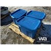 Image 1 : (3) Blue Totes of Truck Parts & Tools