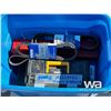 Image 6 : (3) Blue Totes of Truck Parts & Tools