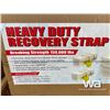Image 2 : (4) Heavy Duty Recovery Straps 12 IN. X 30 FT.