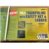 Image 2 : 14 FT. Trampoline With Safety Net & Ladder