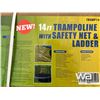 Image 2 : 14 FT. Trampoline With Safety Net & Ladder