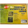 Image 2 : 14 FT. Trampoline With Safety Net & Ladder