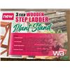 Image 2 : 3 Tier Wooden Step Ladder Plant Stand