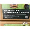 Image 2 : Wooden 2 Tier Wishing Well Fountain