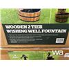 Image 2 : Wooden 2 Tier Wishing Well Fountain