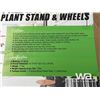 Image 2 : 12 Plants 4 Tier Wooden Plant Stand & Wheels