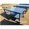 Image 2 : 6X4 FT. Steel Work Bench On Wheels
