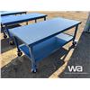 Image 3 : 6X4 FT. Steel Work Bench On Wheels